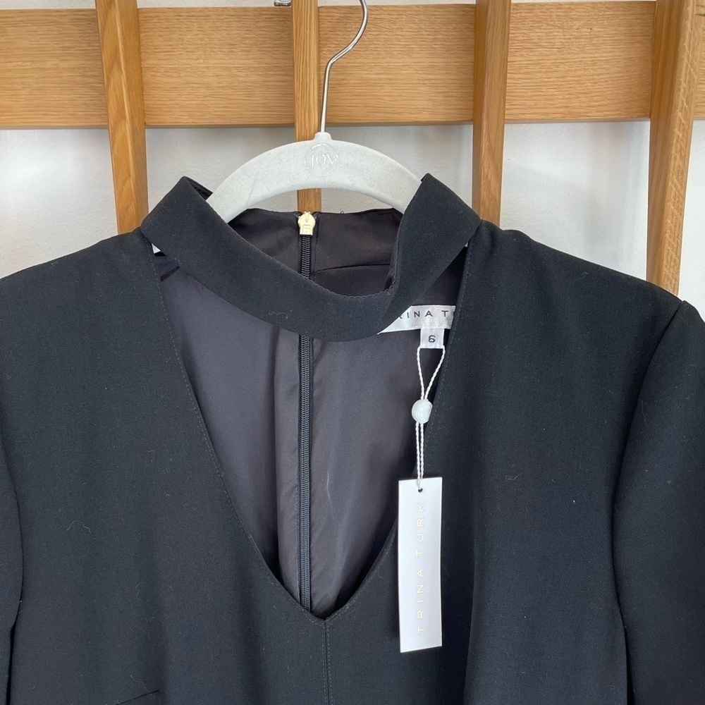 NWT Trina Turk LBD with Neck Detail, Size 6 - Picture 8 of 12
